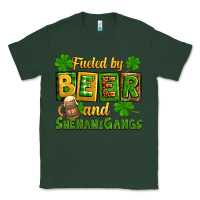 Sports Green St. Patrick's Fueled by beer and shenanigangs Classic Tee - OliviaCreatesArt