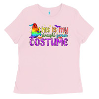 Bubblegum Pink This is my straight person costume pride LGBTQ Ladies Tee - BundleAndBundleShop