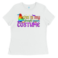 White This is my straight person costume pride LGBTQ Ladies Tee - BundleAndBundleShop