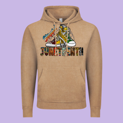 Steppin Into Juneteenth Vintage Hoodie Designed By Sublimationcraftshop