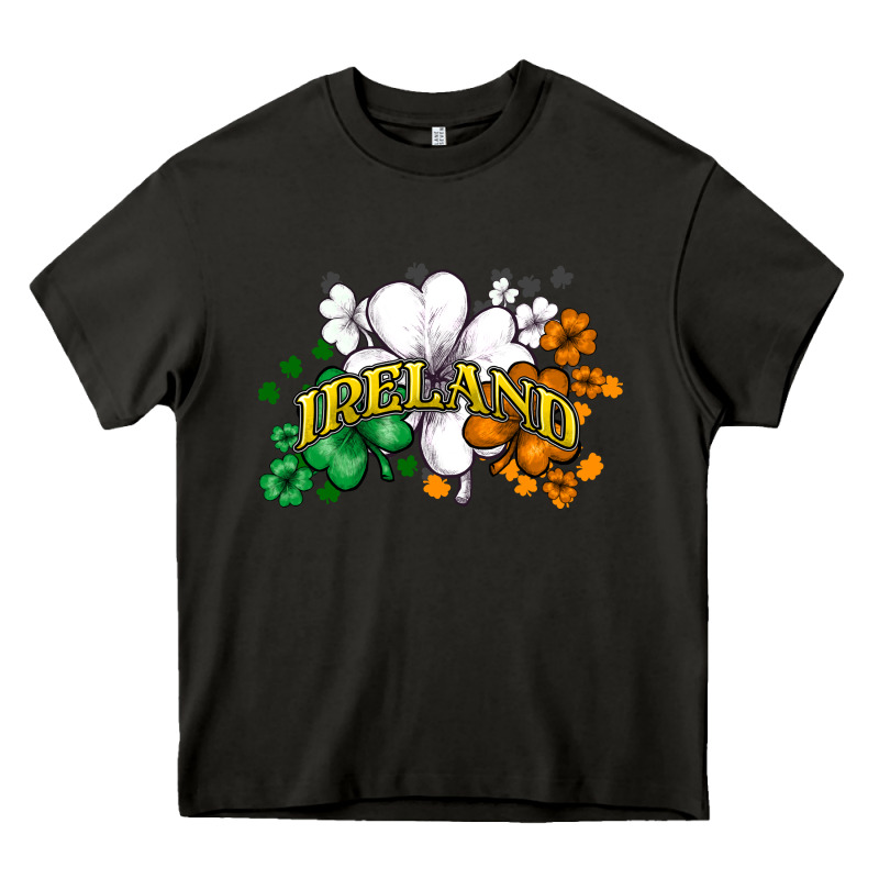 St. Patrick's Ireland Flag Heavy Core Tee by HowdyJamesFarm | Teevron