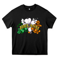 Black St. Patrick's Ireland flag Heavy Core Tee - HowdyJamesFarm
