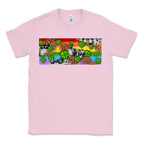 Bubblegum Pink Western St. Patrick's Day Shamrock Rainbow Classic Tee - Artiststas