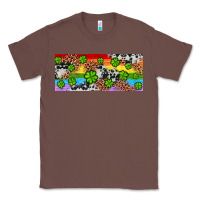 Chestnut Western St. Patrick's Day Shamrock Rainbow Classic Tee - Artiststas