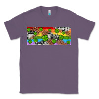 Lavender Western St. Patrick's Day Shamrock Rainbow Classic Tee - Artiststas