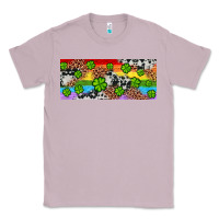 Lilac Western St. Patrick's Day Shamrock Rainbow Classic Tee - Artiststas