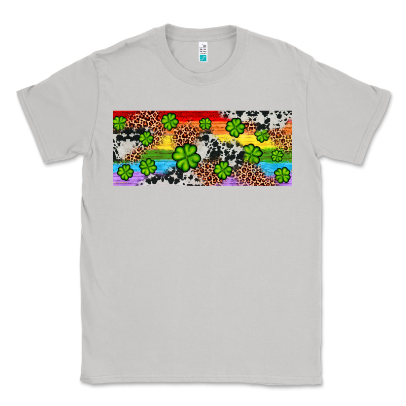 Western St. Patrick's Day Shamrock Rainbow Classic Tee by Artiststas | Teevron