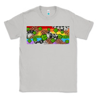 Moon Dust Western St. Patrick's Day Shamrock Rainbow Classic Tee - Artiststas