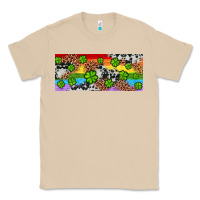 Mushroom Western St. Patrick's Day Shamrock Rainbow Classic Tee - Artiststas