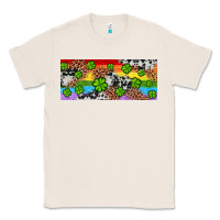 Natural Western St. Patrick's Day Shamrock Rainbow Classic Tee - Artiststas