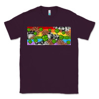 Plum Western St. Patrick's Day Shamrock Rainbow Classic Tee - Artiststas