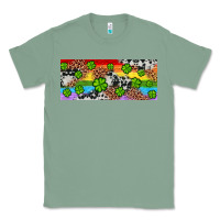 Sage Western St. Patrick's Day Shamrock Rainbow Classic Tee - Artiststas