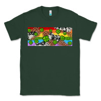 Sports Green Western St. Patrick's Day Shamrock Rainbow Classic Tee - Artiststas
