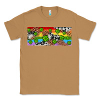 Toasted Coconut Western St. Patrick's Day Shamrock Rainbow Classic Tee - Artiststas