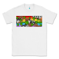 White Western St. Patrick's Day Shamrock Rainbow Classic Tee - Artiststas
