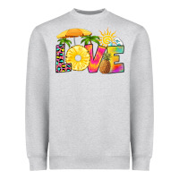 Heather Grey love pineapple Heavyweight Sweatshirt - RanaPortraitStore