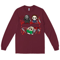 Burgundy halloween Long Sleeve Tee - CowhideDigitalArt