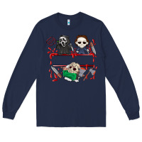 Navy halloween Long Sleeve Tee - CowhideDigitalArt