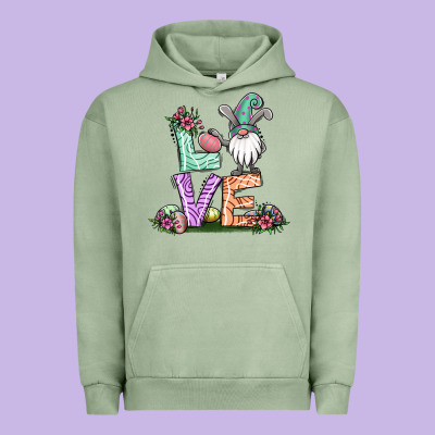 Easter Gnome Easter Bunny Gnome Urban Hoodie Designed By Jasminsmagicworld