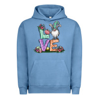 Pigment Pebble Blue easter gnome easter bunny gnome Urban Hoodie - Jasminsmagicworld