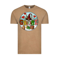 Vintage Coffee Christmas Gnome Vintage Tee - FaDigitalArtStudio