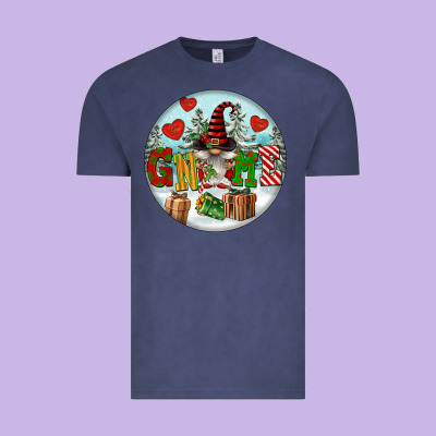 Christmas Gnome Vintage Tee Designed By Fadigitalartstudio