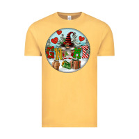 Vintage Mustard Christmas Gnome Vintage Tee - FaDigitalArtStudio