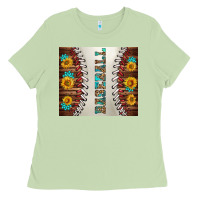 Matcha baseball with sunflower and gemstone tumbler Ladies Tee - BundleAndBundleShop