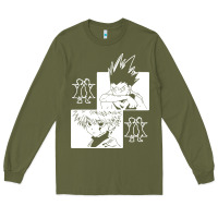 Army Green hunter gon and killua anime manga Long Sleeve Tee - baoMotion