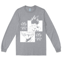 Heather Grey hunter gon and killua anime manga Long Sleeve Tee - baoMotion