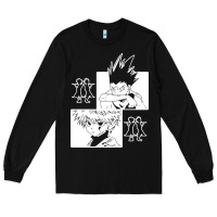 Black hunter gon and killua anime manga Long Sleeve Tee - baoMotion