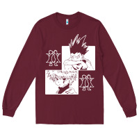Burgundy hunter gon and killua anime manga Long Sleeve Tee - baoMotion
