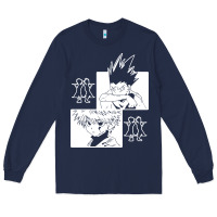 Navy hunter gon and killua anime manga Long Sleeve Tee - baoMotion