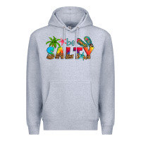 Heather Grey be salty Premium Hoodie - Artiststas