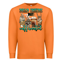 Carrot dead inside but caffeinated skeleton coffee cups Premium Sweatshirt - Jasminsmagicworld