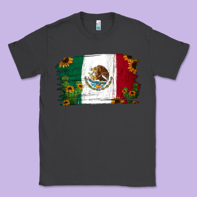 Cactus Sunflower Mexican Flag Classic Tee Designed By Jasminsmagicworld