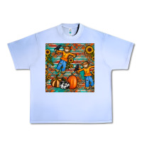Grape Ice fall scarecrow seamless pattern Urban Heavy Tee - BundleAndBundleShop