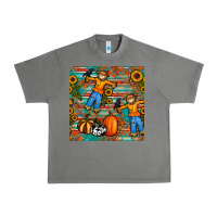 Tornado fall scarecrow seamless pattern Urban Heavy Tee - BundleAndBundleShop
