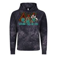 Cloud Black Christmas With Tribe Vintage Hoodie - CowhideDigitalArt