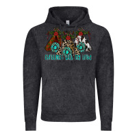 Vintage Black Christmas With Tribe Vintage Hoodie - CowhideDigitalArt