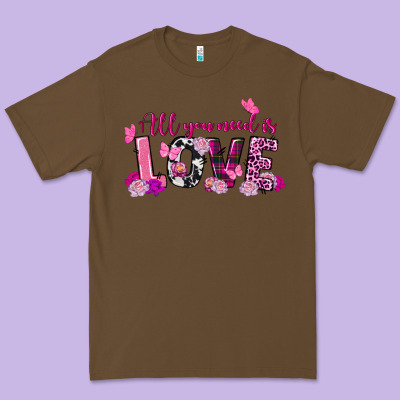All You Need Is Love Valentine's Day Premium Tee Designed By Fadigitalartstudio
