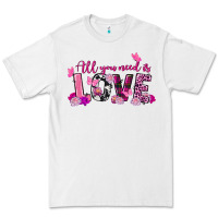 White All you need is love Valentine's Day Premium Tee - FaDigitalArtStudio