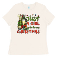 Bone just a girl who loves christmas Ladies Tee - BundleAndBundleShop