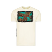 Vintage Arctic western leopard turquoise glitter tooled leather Vintage Tee - FaDigitalArtStudio