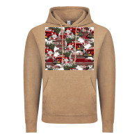 Vintage Coffee vintage christmas car pattern Vintage Hoodie - CowhideDigitalArt