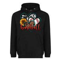 Black baseball hearts Heavyweight Hoodie - Jasminsmagicworld