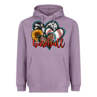 Lavender baseball hearts Heavyweight Hoodie - Jasminsmagicworld