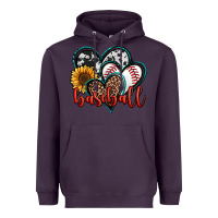 Plum baseball hearts Heavyweight Hoodie - Jasminsmagicworld