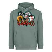 Sage baseball hearts Heavyweight Hoodie - Jasminsmagicworld
