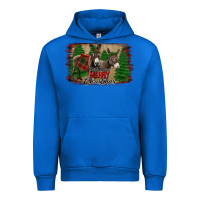 Cobalt donkey christmas Urban Hoodie - Jasminsmagicworld